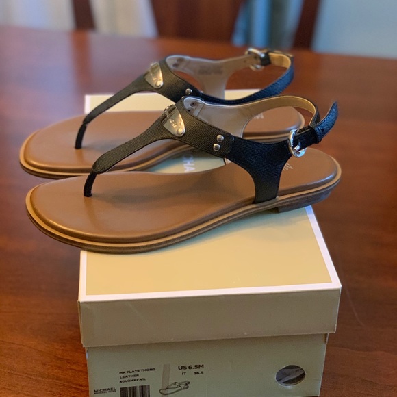 Michael Kors Shoes - Brand New Michael Kors Plate Thong Leather